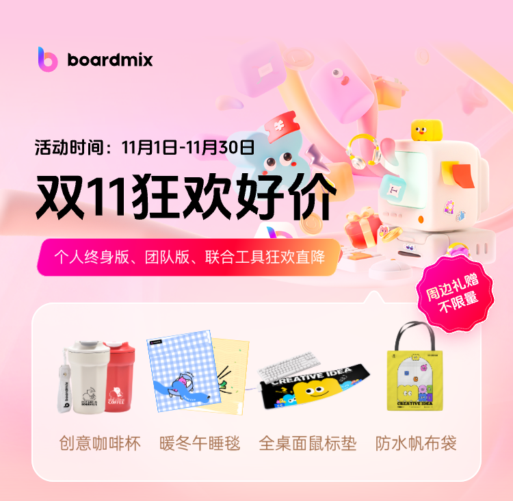 boardmix博思白板：雙11狂歡好價，錯過等1年