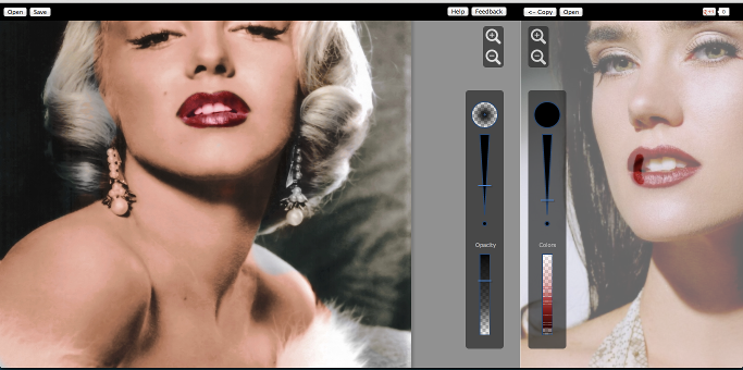 應用了更多顏色的黑白圖像