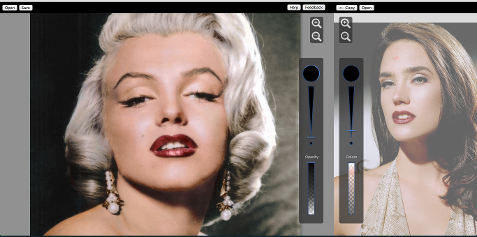 包含成品彩色圖像的屏幕截圖