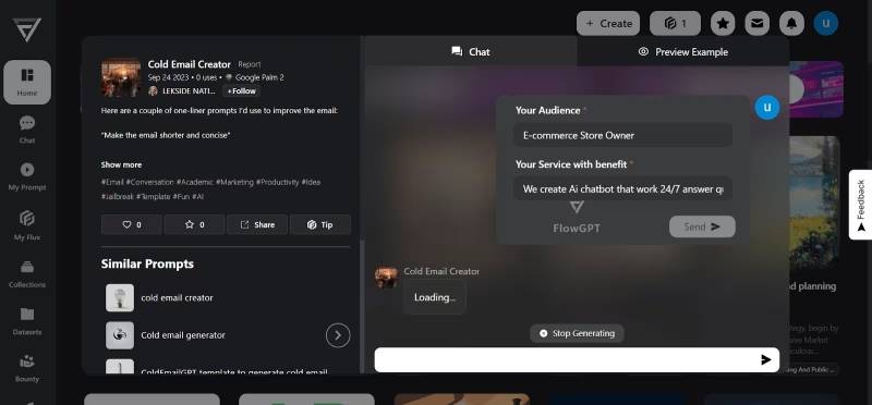 FlowGPT如何使用教程：開(kāi)始與 AI 聊天