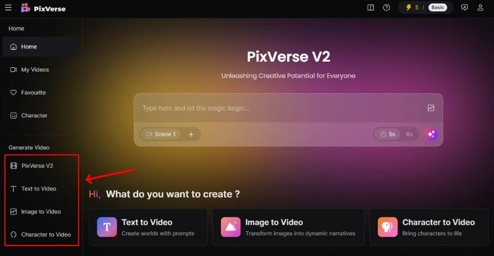 PixVerse AI如何使用教程(圖1) PixVerse AI如何使用教程(圖1)