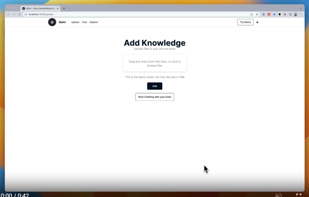 Quivr：一個(gè)由生成式AI驅(qū)動(dòng)的超級(jí)個(gè)人助理項(xiàng)目