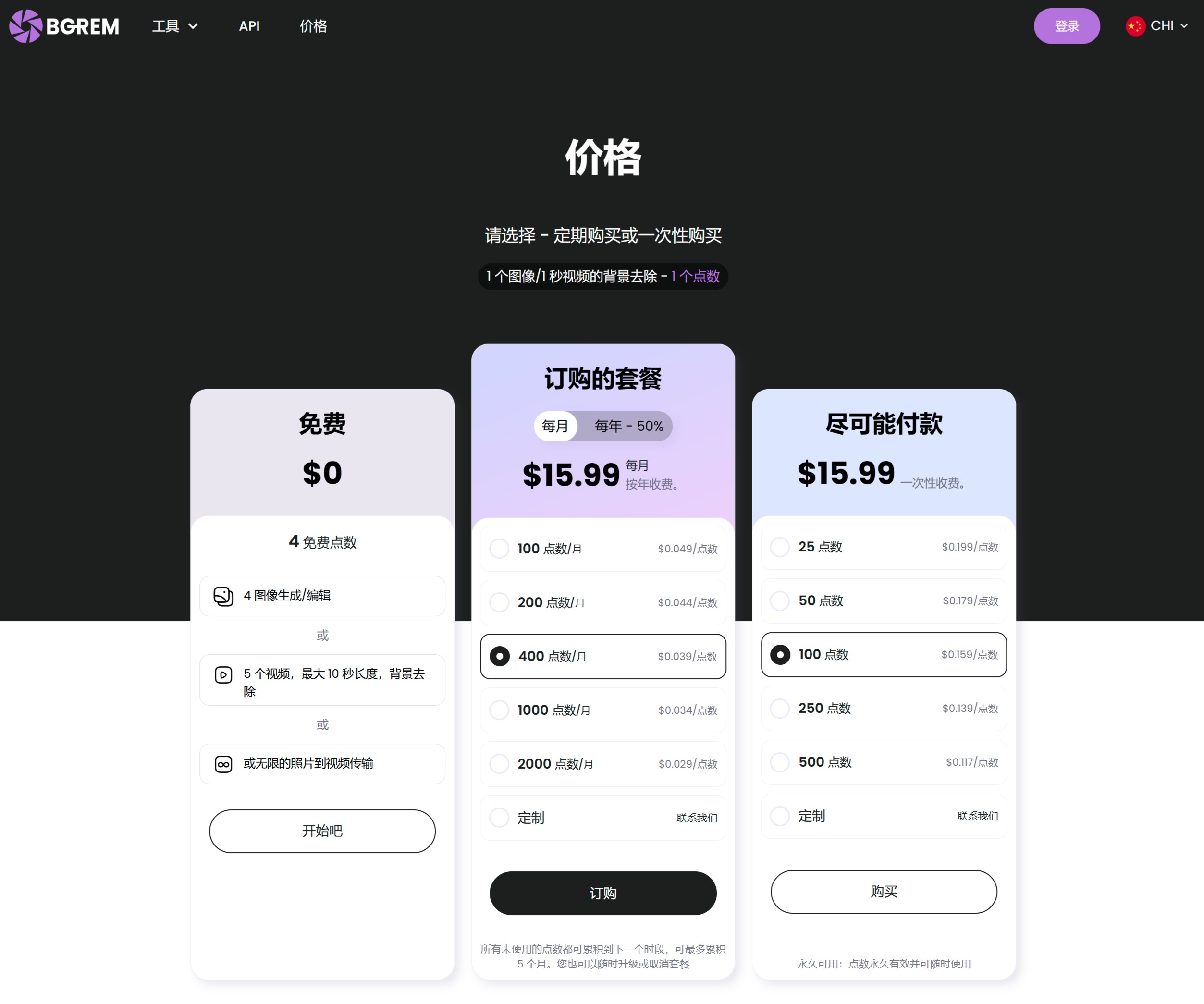 Bgrem.AI價(jià)格