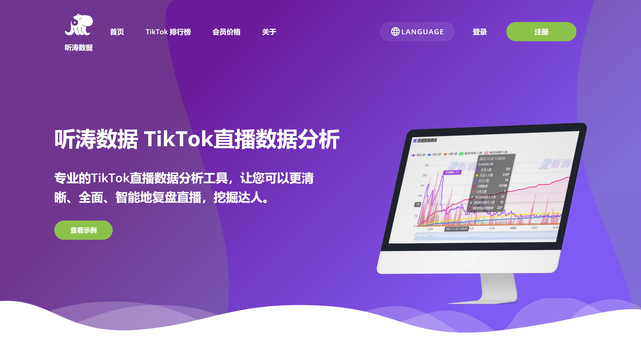 聽(tīng)濤數(shù)據(jù)功能特點(diǎn):